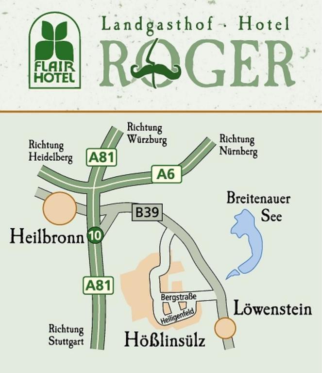 Flair Hotel Landgasthof Roger Лёвенштайн Экстерьер фото